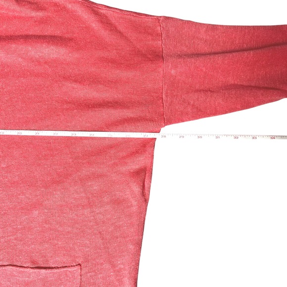 Eileen Fisher Organic Linen Blend Sweater Coral 3/4 Sleeve Women's‎ - Picture 3 of 6